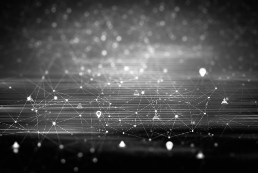 Image of digital data points